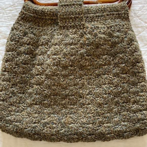 Vintage 70s Wool Hobo Bag - Picture 9 of 12